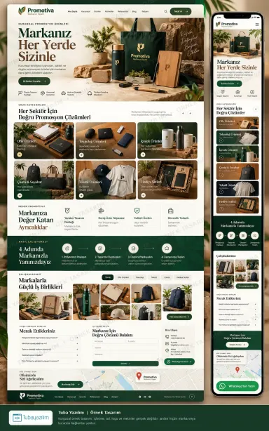 Promosyon Ürünleri örnek web sitesi tasarımı