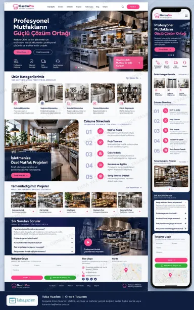 Restoran Ekipmanları örnek web sitesi tasarımı
