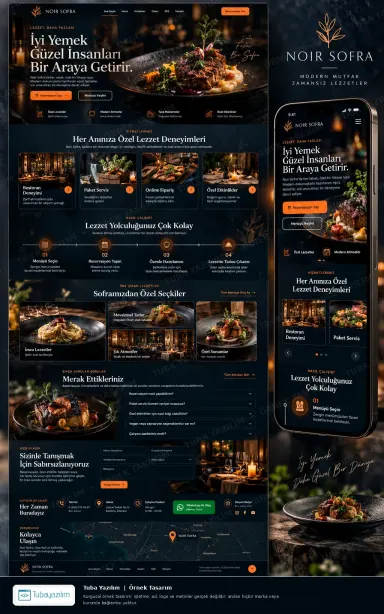 Restoran Yemek Site örnek web sitesi tasarımı