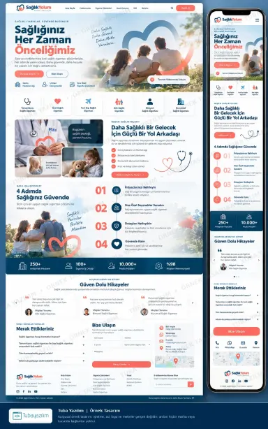 Sağlık Sigortası örnek web sitesi tasarımı