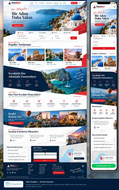 Seyahat Acentesi örnek web sitesi tasarımı