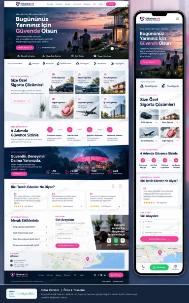 Sigorta Acentesi örnek web sitesi tasarımı
