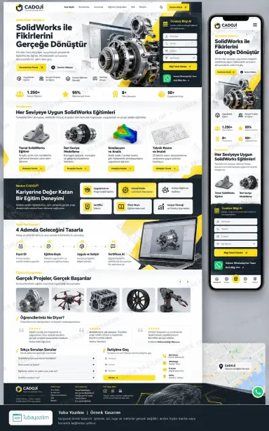 SolidWorks Kursu örnek web sitesi tasarımı