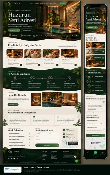 SPA örnek web sitesi tasarımı