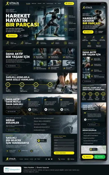 Spor Hekimliği Kliniği örnek web sitesi tasarımı