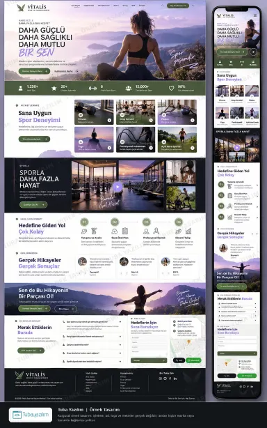 Spor örnek web sitesi tasarımı