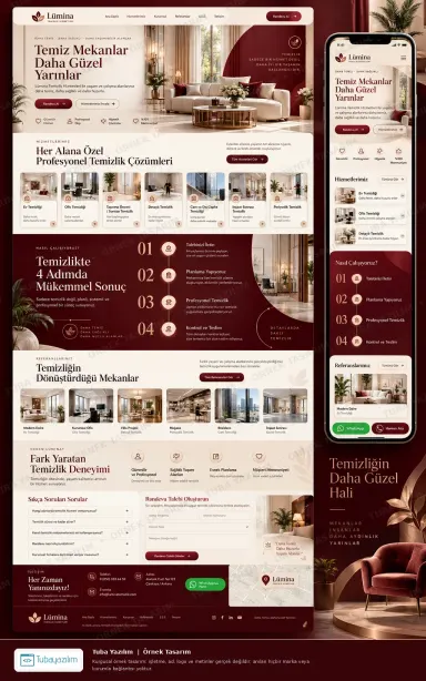 Temizlik Şirketi örnek web sitesi tasarımı