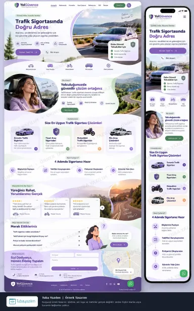 Trafik Sigortası Acentesi örnek web sitesi tasarımı