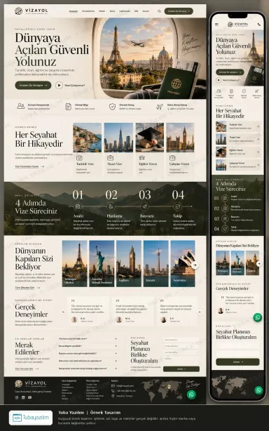 Vize Danışmanlığı örnek web sitesi tasarımı