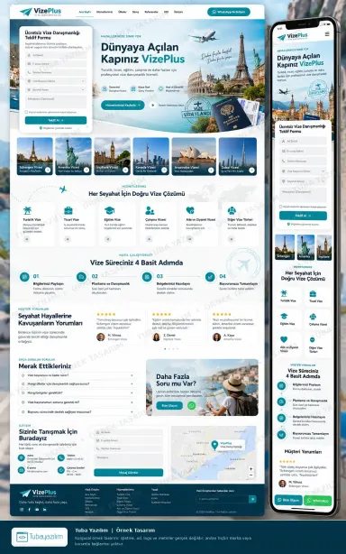 Vize örnek web sitesi tasarımı