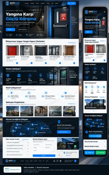 Yangın Kapısı örnek web sitesi tasarımı